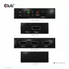CLUB3D 3 į 1 HDMI™ 8K60Hz/4K120Hz jungiklis, 7680 x 4320 pikselių, 8K Ultra HD, juodas