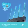 TP-Link Archer AX1500 Wi-Fi 6 maršrutizatorius, Wi-Fi 6 (802.11ax), dviejų juostų (2,4 GHz / 5 GHz), Ethernet LAN, juodas, stalinis maršrutizatorius