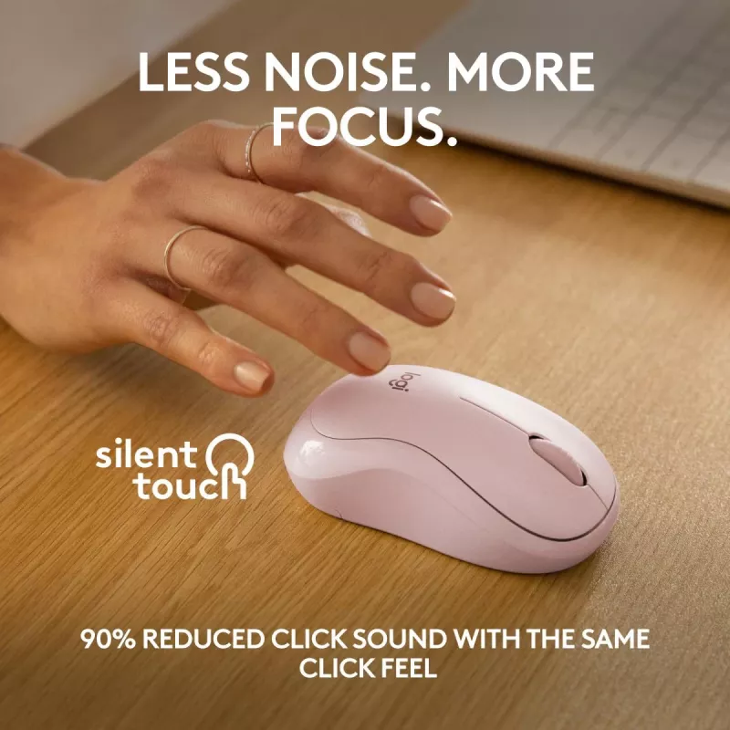 LOGITECH M240 Tylioji pelė - Bluetooth - Rožinė