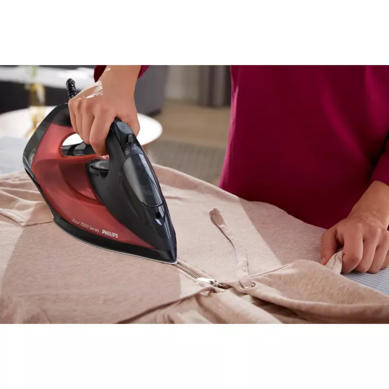 Philips 7000 serijos DST7022/40 lygintuvas Garinis lygintuvas SteamGlide Plus pado plokštė 2800 W Juoda