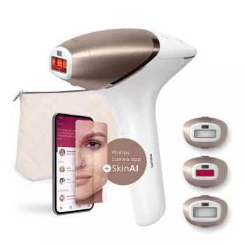 Philips BRI973/00 šviesos plaukų šalinimo prietaisas Intense pulsed light (IPL) Rožinis auksas, Balta