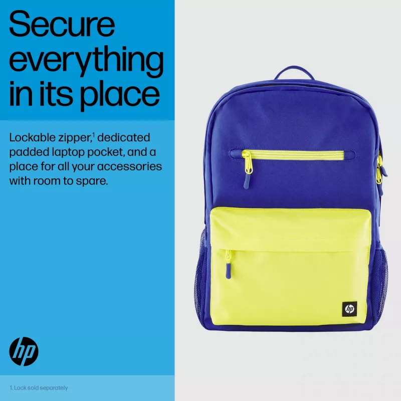 Laisvalaikio kuprinė HP Campus Blue Backpack mėlyna geltona poliesteris 295x185x435mm