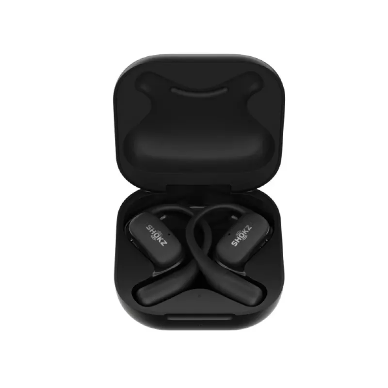 SHOKZ OpenFit ausinės belaidės užkabinamos už ausies skambučiams/muzikai/sportui/kasdienai Bluetooth juodos