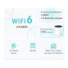 TP-Link DECO X55 (2 komplektas) Dviejų juostų (2,4 GHz / 5 GHz) Wi-Fi 6 (802.11ax) Baltas 3 vidinės