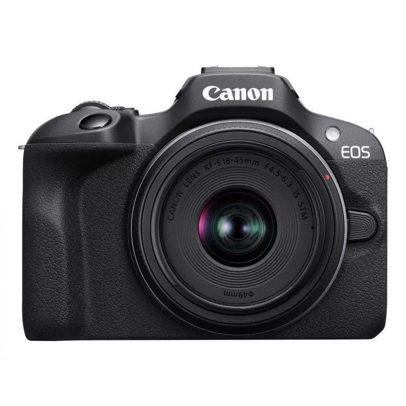 Canon EOS R100 + RF-S 18-45mm F4.5-6.3 IS STM rinkinys MILC 24,1 MP CMOS 6000 x 4000 pikselių juoda