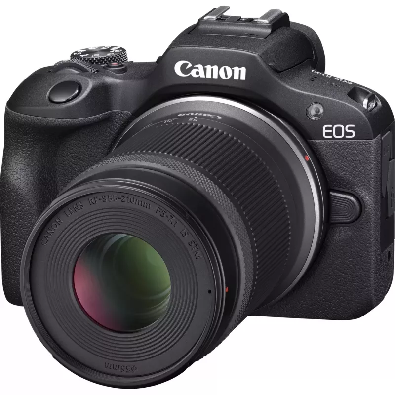 Canon EOS R100 + RF-S 18-45mm F4.5-6.3 IS STM + RF-S 55-200mm F5-7.1 IS STM rinkinys, 24,1 MP, 6000 x 4000 pikselių, CMOS, 4K Ultra HD, 309 g, Juoda