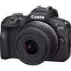 Canon EOS R100 + RF-S 18-45mm F4.5-6.3 IS STM + RF-S 55-200mm F5-7.1 IS STM rinkinys, 24,1 MP, 6000 x 4000 pikselių, CMOS, 4K Ultra HD, 309 g, Juoda
