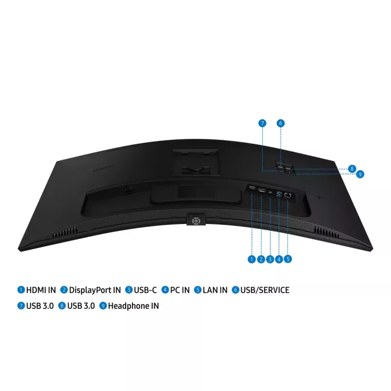 Samsung S65UC kompiuterio monitorius 86,4 cm (34 colių) 3440 x 1440 pikselių „UltraWide Quad HD“ LCD juodas