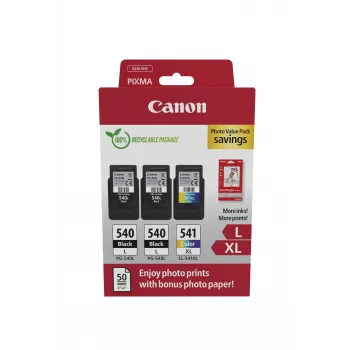 Canon 5224B015 rašalo kasetė 3 vnt. Originali juoda, žalsvai mėlyna, purpurinė, geltona