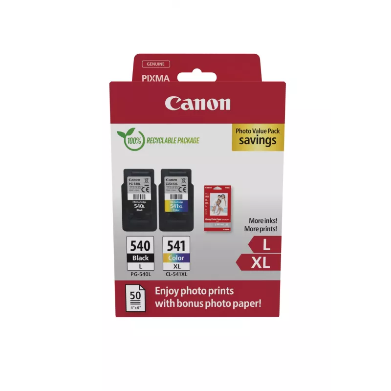 “Canon 5224B012” rašalo kasetė 2 vnt. Originali juoda, žydra, purpurinė, geltona