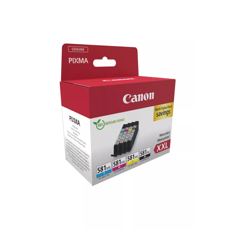 Canon 1998C007 rašalo kasetė 4 vnt. originali juoda, žydra, purpurinė, geltona
