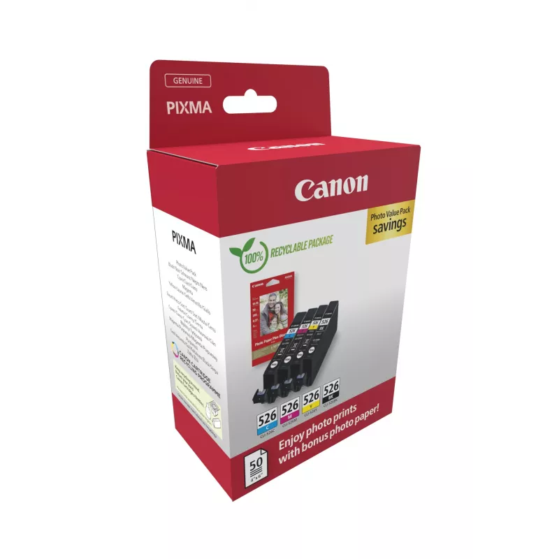 Canon 4540B019 rašalo kasetė 4 vnt. Originali juoda, žydra, purpurinė, geltona
