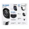 TP-Link Tapo lauko PTZ apsaugos „Wi-Fi“ kamera, IP apsaugos kamera, vidaus ir lauko, belaidė, CE, FCC, RoHS, RCM, lubinė, juoda, balta