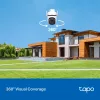 TP-Link Tapo lauko PTZ apsaugos „Wi-Fi“ kamera, IP apsaugos kamera, vidaus ir lauko, belaidė, CE, FCC, RoHS, RCM, lubinė, juoda, balta