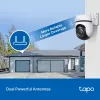 TP-Link Tapo lauko PTZ apsaugos „Wi-Fi“ kamera, IP apsaugos kamera, vidaus ir lauko, belaidė, CE, FCC, RoHS, RCM, lubinė, juoda, balta