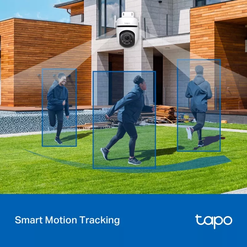 TP-Link Tapo lauko PTZ apsaugos „Wi-Fi“ kamera, IP apsaugos kamera, vidaus ir lauko, belaidė, CE, FCC, RoHS, RCM, lubinė, juoda, balta