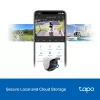 TP-Link Tapo lauko PTZ apsaugos „Wi-Fi“ kamera, IP apsaugos kamera, vidaus ir lauko, belaidė, CE, FCC, RoHS, RCM, lubinė, juoda, balta