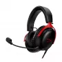 HyperX Cloud III – žaidimų ausinės (juoda/raudona)