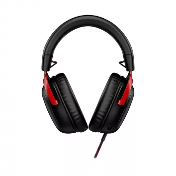 HyperX Cloud III – žaidimų ausinės (juoda/raudona)
