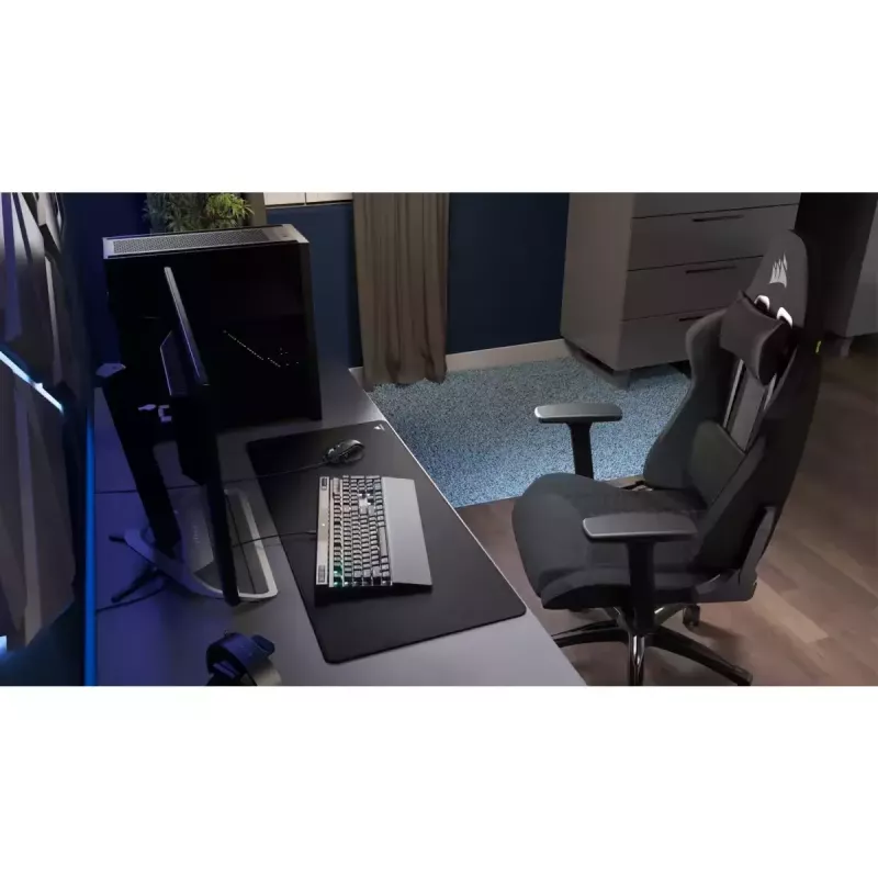 Corsair TC100 RELAXED paminkštinta sėdynė juoda atlošas 59,5x81 cm