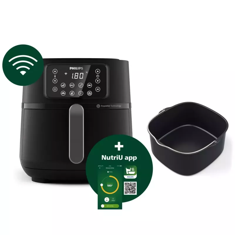 Karšto oro gruzdintuvė Philips HD9285/93 5000 Series XXL Connected, 7,2 l, 2000 W, 16 programų