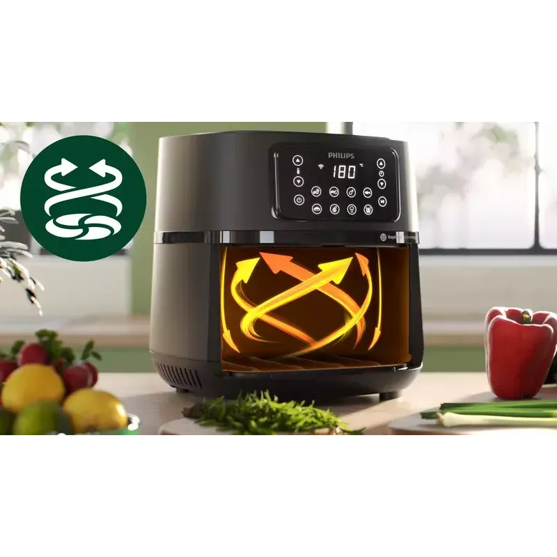 Karšto oro gruzdintuvė Philips HD9285/93 5000 Series XXL Connected, 7,2 l, 2000 W, 16 programų