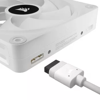 CORSAIR Qx RGB Series Icue Link Qx120 RGB White120mm Magnetic Dome RGB Fan Expansion Kit