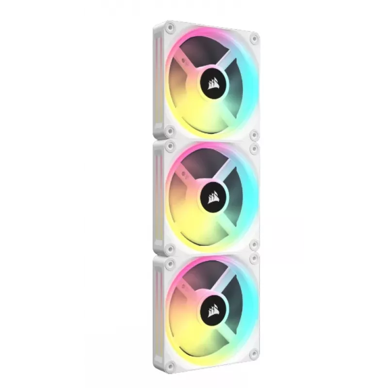 CORSAIR Qx RGB Series Icue Link Qx120 RGB White120mm Magnetic Dome RGB Fan Expansion Kit