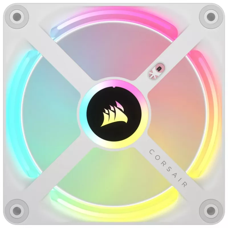 CORSAIR Qx RGB Series Icue Link Qx120 RGB White120mm Magnetic Dome RGB Fan Expansion Kit