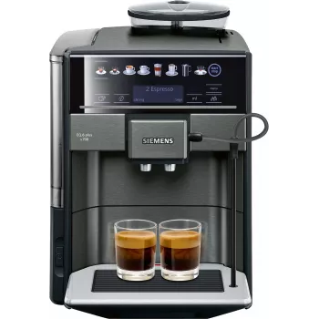 Espresso aparatas Siemens EQ.6 plus TE657319RW — pilnai automatinis, 1,7 L vandens talpa, 19 barų siurblys, įmontuotas malūnėlis