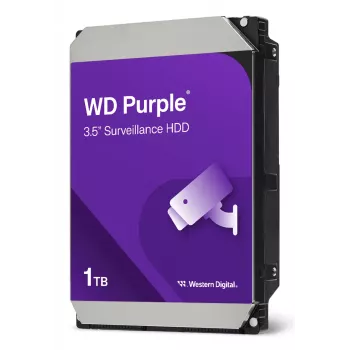 WESTERN DIGITAL kietasis diskas - Wd Purple WD11PURZ - 1TB - SATA 6Gb/s - 3,5 colio - 5400 aps./min. - 64 MB talpykla - 110 MB/s