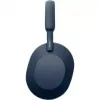 Sony WH-1000XM5 triukšmą slopinančios belaidės ausinės, 30 val. baterijos veikimo laikas, ant galvos dedamos Bluetooth ausinės, optimizuotos Alexa ir Google Assistant, suderinamos su IOS ir Android, su įmontuotu mikrofonu, vidurnakčio mėlynos spalvos