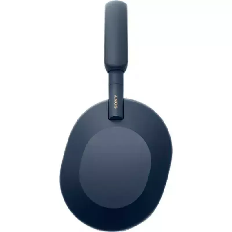 Sony WH-1000XM5 triukšmą slopinančios belaidės ausinės, 30 val. baterijos veikimo laikas, ant galvos dedamos Bluetooth ausinės, optimizuotos Alexa ir Google Assistant, suderinamos su IOS ir Android, su įmontuotu mikrofonu, vidurnakčio mėlynos spalvos