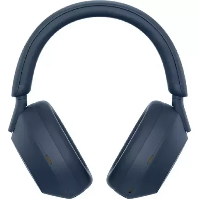 Sony WH-1000XM5 triukšmą slopinančios belaidės ausinės, 30 val. baterijos veikimo laikas, ant galvos dedamos Bluetooth ausinės, optimizuotos Alexa ir Google Assistant, suderinamos su IOS ir Android, su įmontuotu mikrofonu, vidurnakčio mėlynos spalvos