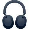 Sony WH-1000XM5 triukšmą slopinančios belaidės ausinės, 30 val. baterijos veikimo laikas, ant galvos dedamos Bluetooth ausinės, optimizuotos Alexa ir Google Assistant, suderinamos su IOS ir Android, su įmontuotu mikrofonu, vidurnakčio mėlynos spalvos