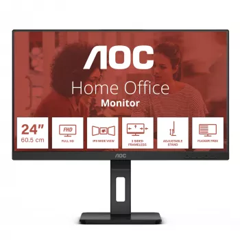 AOC E3 24E3QAF kompiuterio monitorius 60,5 cm (23,8 colio) 1920 x 1080 pikselių Full HD LCD juodas