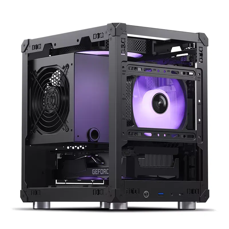 PC korpusas Jonsbo C6 Black ITX, micro ATX