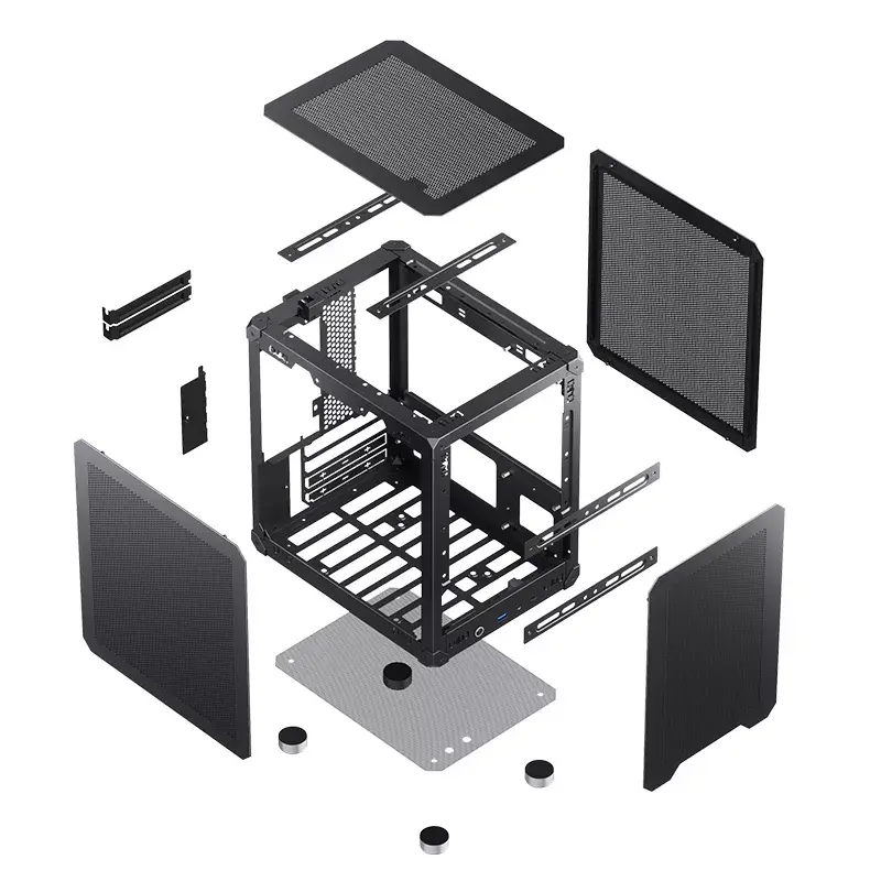 PC korpusas Jonsbo C6 Black ITX, micro ATX