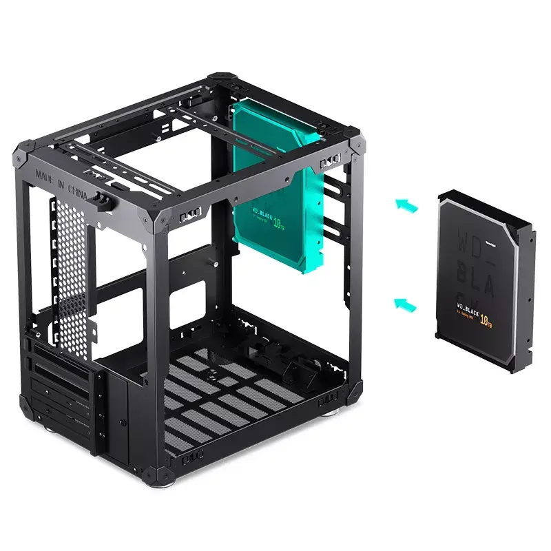 PC korpusas Jonsbo C6 Black ITX, micro ATX