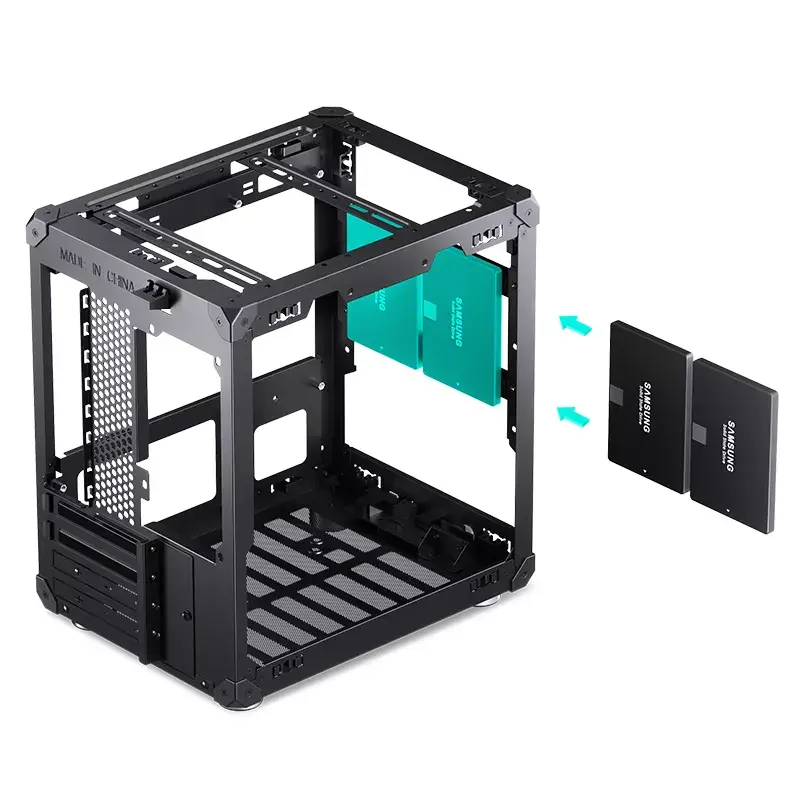 PC korpusas Jonsbo C6 Black ITX, micro ATX