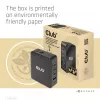 CLUB3D International Travel Charger 140W GaN technologija, keturių prievadų USB Type-A (1x) ir -C (3x), PPS + Power Delivery (PD) 3.1 palaikymas