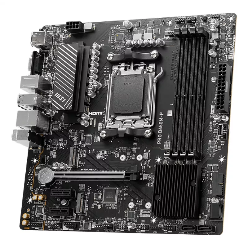 MSI PRO B650M-P pagrindinė plokštė AMD B650 Socket AM5 micro ATX