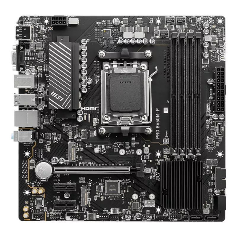 MSI PRO B650M-P pagrindinė plokštė AMD B650 Socket AM5 micro ATX