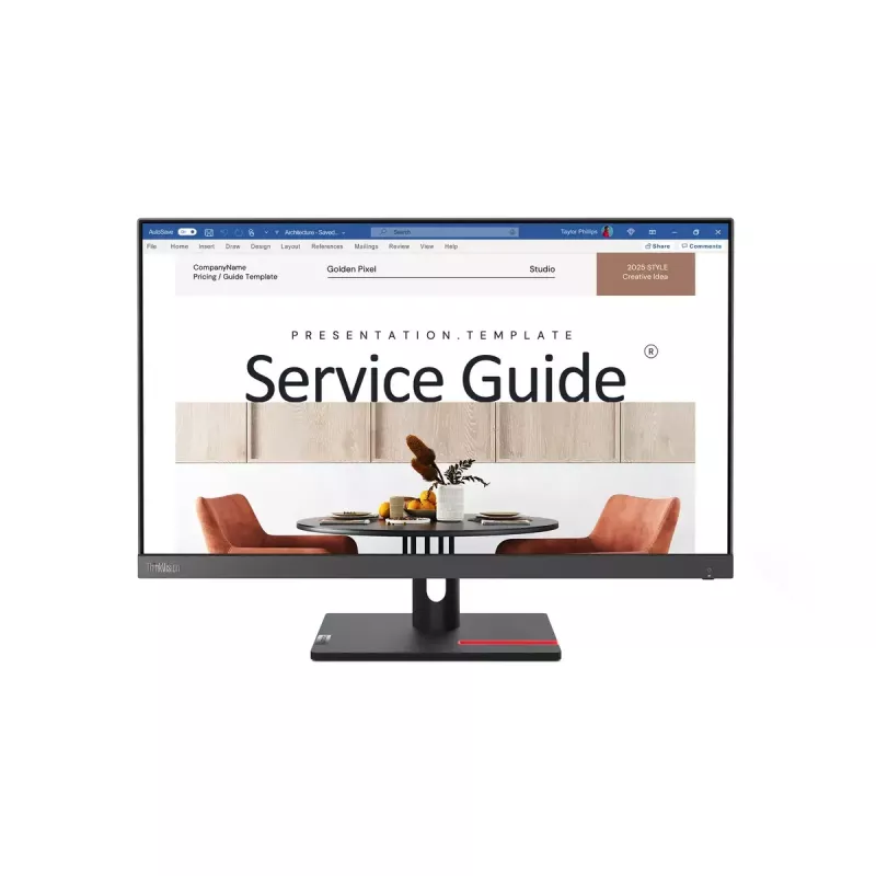 Lenovo ThinkVision S24i-30 kompiuterio monitorius 60,5 cm (23,8 colio) 1920 x 1080 pikselių Full HD LED juodas