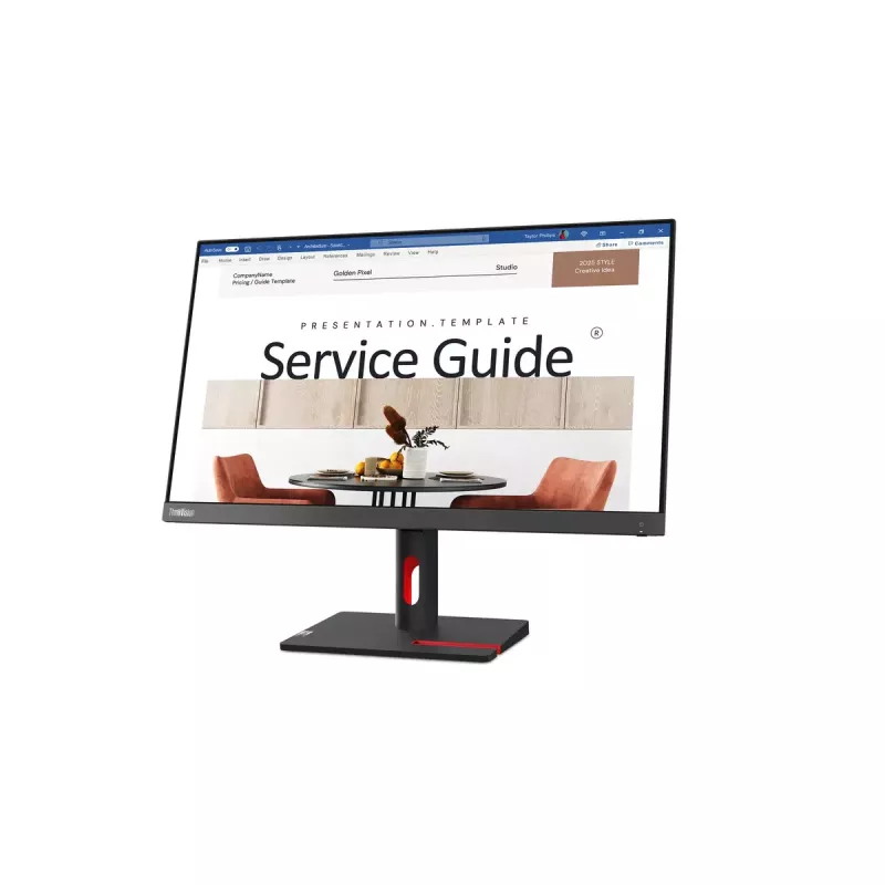 Lenovo ThinkVision S24i-30 kompiuterio monitorius 60,5 cm (23,8 colio) 1920 x 1080 pikselių Full HD LED juodas