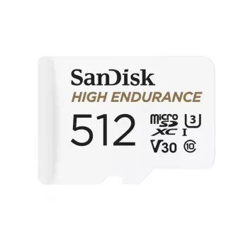MicroSDXC kortelė SANDISK 512 GB Class 10, 100 MB/s skaitymas, 40 MB/s rašymas, balta (SDSQQNR-512G-GN6IA)