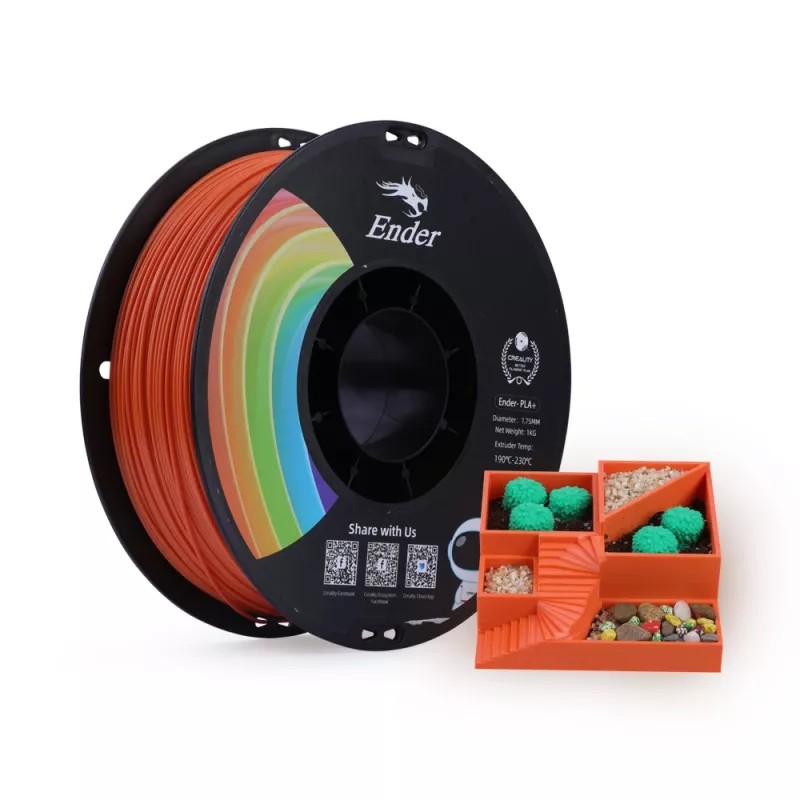 PLA+ 1,75 mm gijos ritė, Creality3D Ender, oranžinė