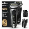 Braun Series 9 Pro+ 9575cc šlapiam ir sausam skutimuisi folijos skustuvas su kirpimo funkcija Metallic