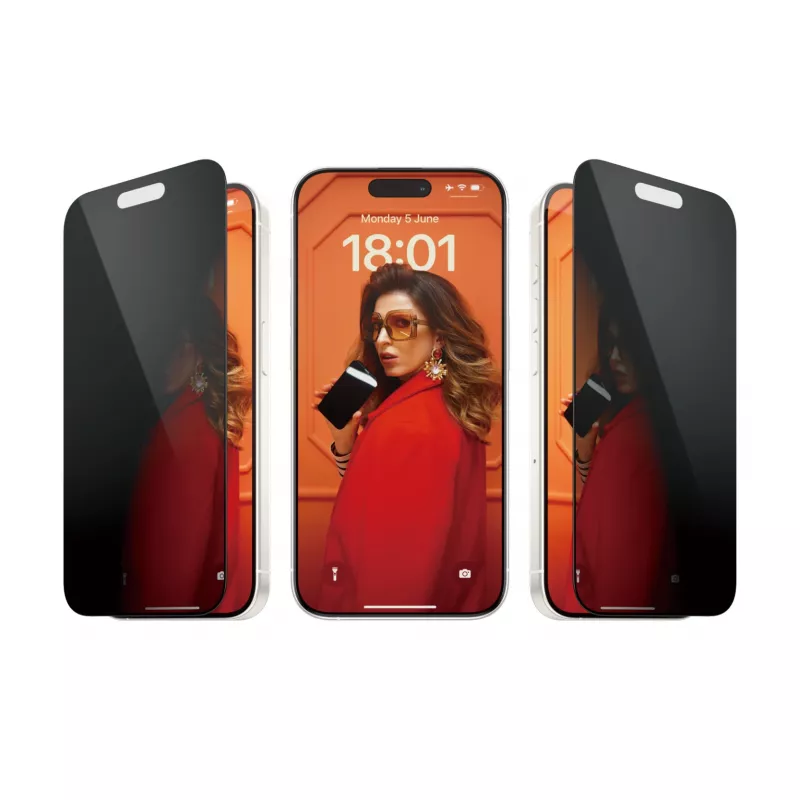 PanzerGlass ® Privatumo ekrano apsauga iPhone 15 Pro | Ultra-Wide Fit su EasyAligner
