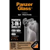 PanzerGlass ® 3-in-1 rinkinys iPhone 15 Pro Max, Apple, Apple - iPhone 15 Pro Max, sausas užklijavimas, atsparus smūgiams, permatomas, 1 vnt.